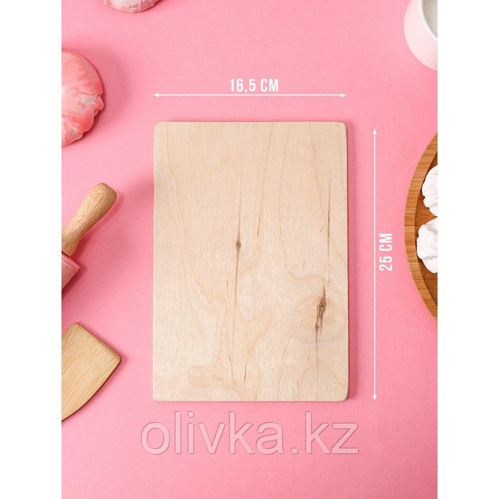 Доска разделочная деревянная «Правила нашей кухни», 25×16,5 см - фото 2 - id-p113264150