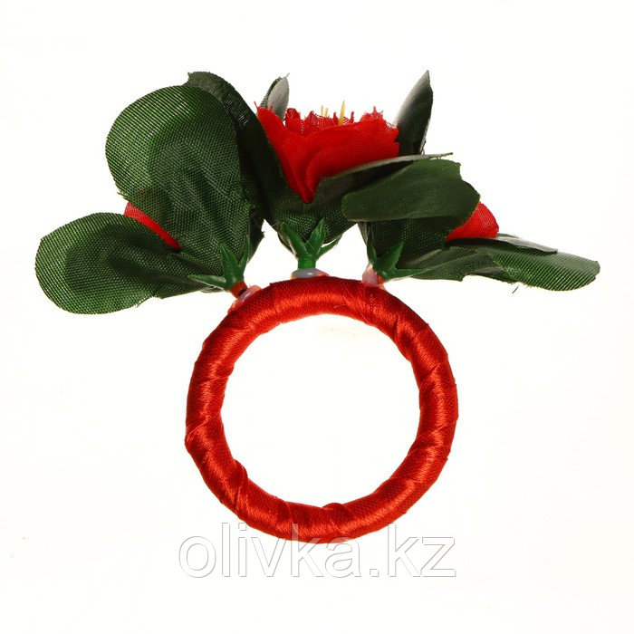 Кольцо для салфеток «Розалия», цвет красный - фото 2 - id-p113265913