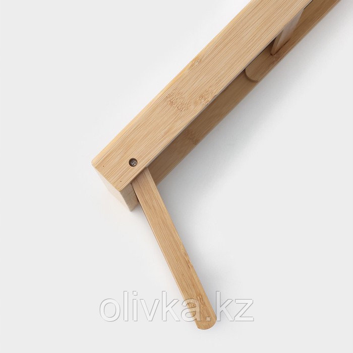 Поднос для завтрака с ножками Доляна, 46,5×25 см, бамбук - фото 4 - id-p113262575