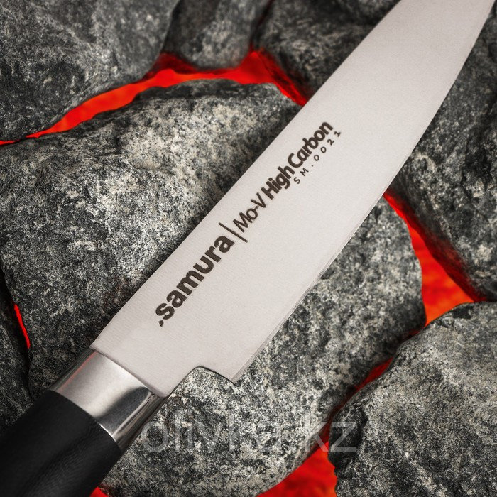 Нож кухонный Samura Mo-V, универсальный, лезвие 12 см - фото 3 - id-p113244835