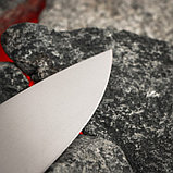 Нож кухонный Samura BAMBOO, шеф, лезвие 20 см, стальная рукоять, фото 5