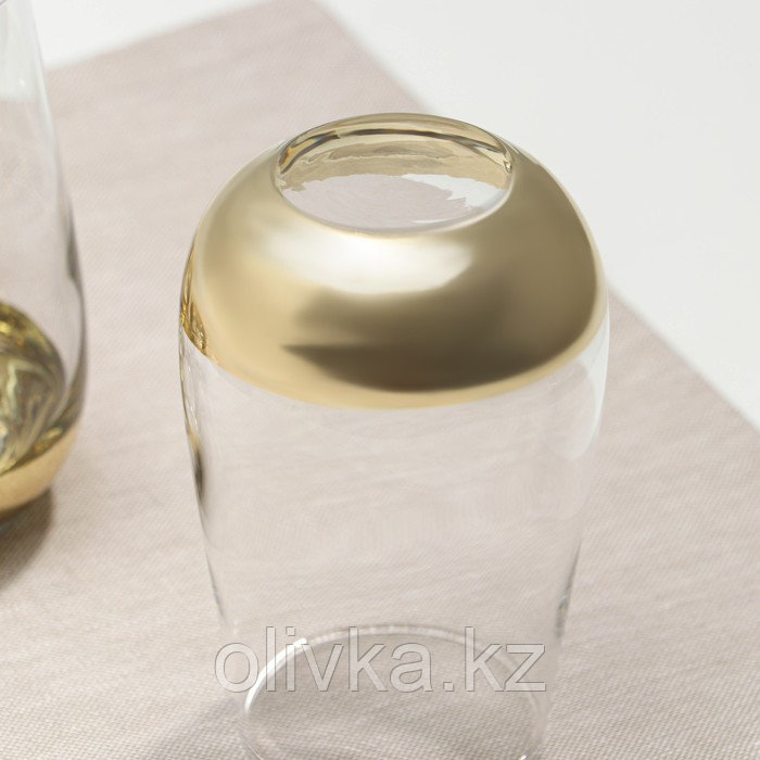 Набор высоких стеклянных стаканов «Электрическое золото», 350 мл, 4 шт - фото 4 - id-p113273191
