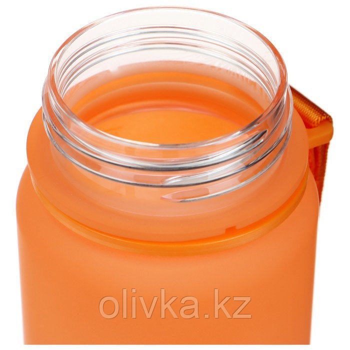 Бутылка спортивная для воды ONLYTOP Fitness Gradien, 500 мл, цвет розово-оранжевый - фото 10 - id-p113279878