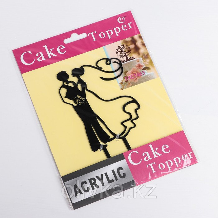 Топпер для торта, 10×18 см, цвет чёрный - фото 4 - id-p113245815