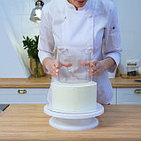 Фальшярус для торта, цилиндр, d=15 см, h=12 см, цвет прозрачный, фото 4