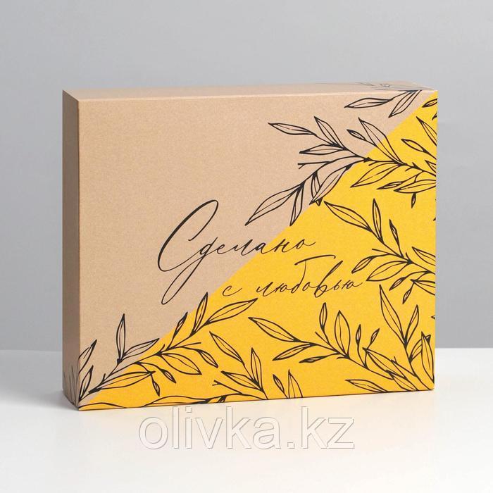 Коробка для кондитерских изделий «Сделано с любовью», 17 × 20 × 6 см - фото 2 - id-p113262585