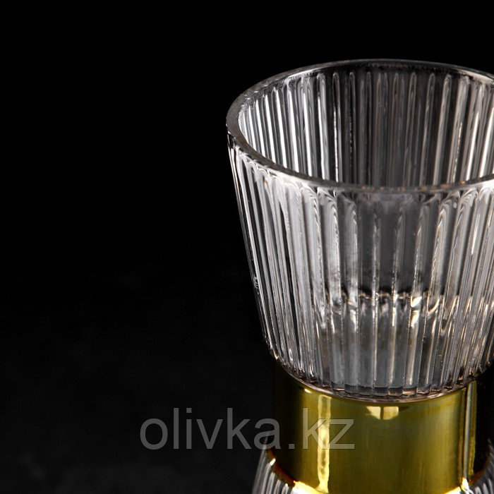 Набор для напитков из стекла «Орион», 3 предмета: графин 1 л, стакан 300 мл, 2 шт - фото 4 - id-p113269302