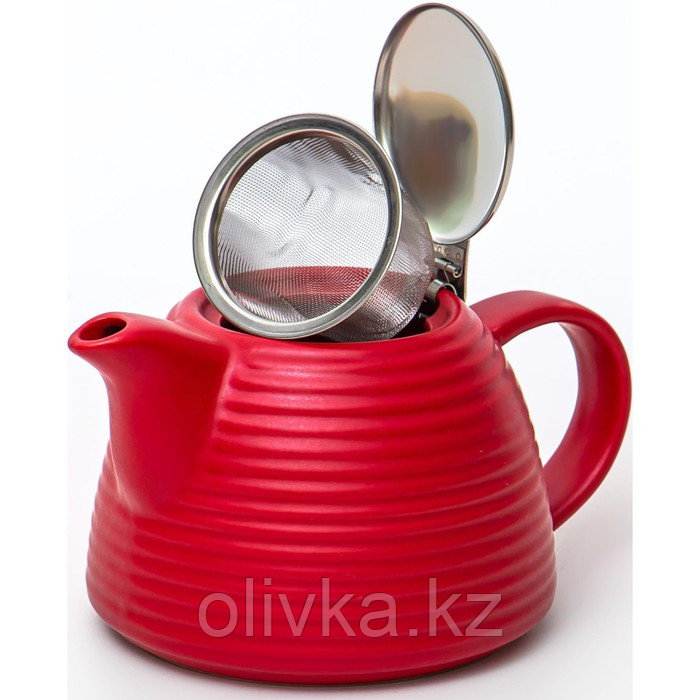 Чайник с фильтром Elrington «Феличита», 700 мл, цвет красный - фото 2 - id-p113271244