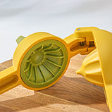Соковыжималка ручная Доляна Juicer, цвет жёлто-зелёный, фото 4