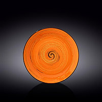 Тарелка круглая Wilmax Spiral, d=23 см, цвет оранжевый