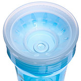 Тренировочный поильник-стакан 2 в 1, непроливайка 360 градусов, 250 мл., цвет голубой, фото 2