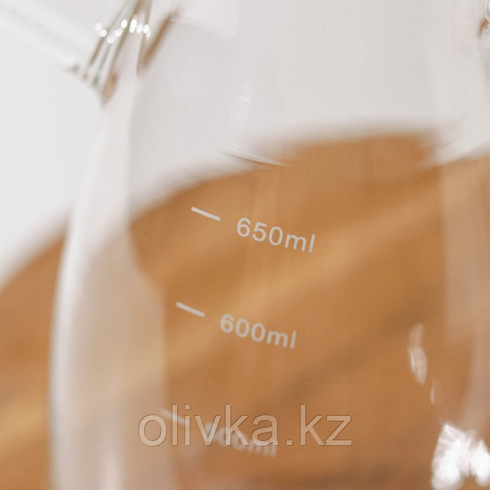 Бутыль стеклянная для соуса и масла с мерной шкалой «Эко», 650 мл - фото 4 - id-p113265974