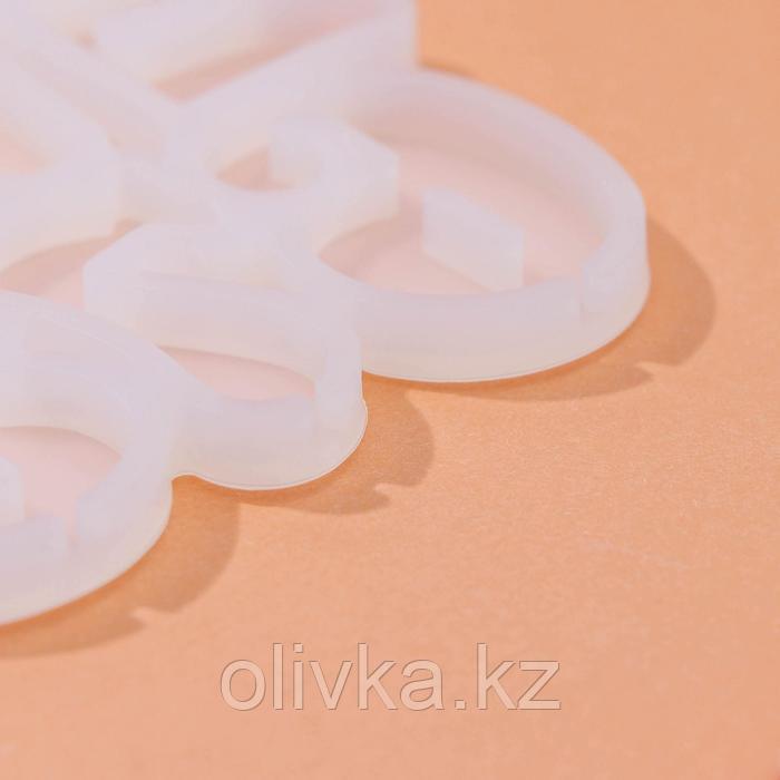 Форма силиконовая для леденцов «Цифры», 16,5×10×0,7 см, 10 ячеек, цвет белый - фото 4 - id-p113262608