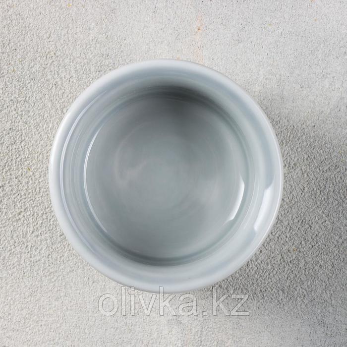 Соусник фарфорвоый «Акварель», 50 мл, цвет светло-серый - фото 2 - id-p113259082