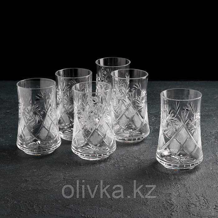 Набор стаканов хрустальных для напитка «Мельница», 200 мл, 6 шт - фото 1 - id-p113243959