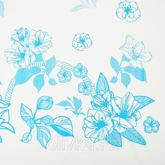 Скатерть без основы одноразовая двухсторонняя «Лилии», 110×180 см, рулон 5 шт, цвет белый - фото 3 - id-p113245868