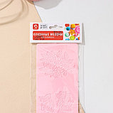 Силиконовый коврик для айсинга Доляна «Розы», 37,5×8×0,1 см, цвет розовый, фото 4