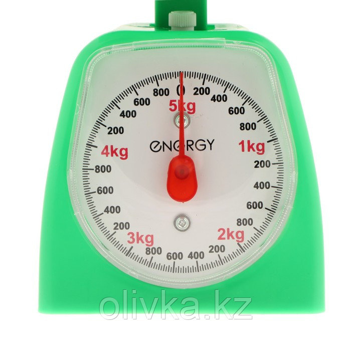 Весы кухонные ENERGY EN-406МК, механические, до 5 кг, зелёные - фото 3 - id-p113277377