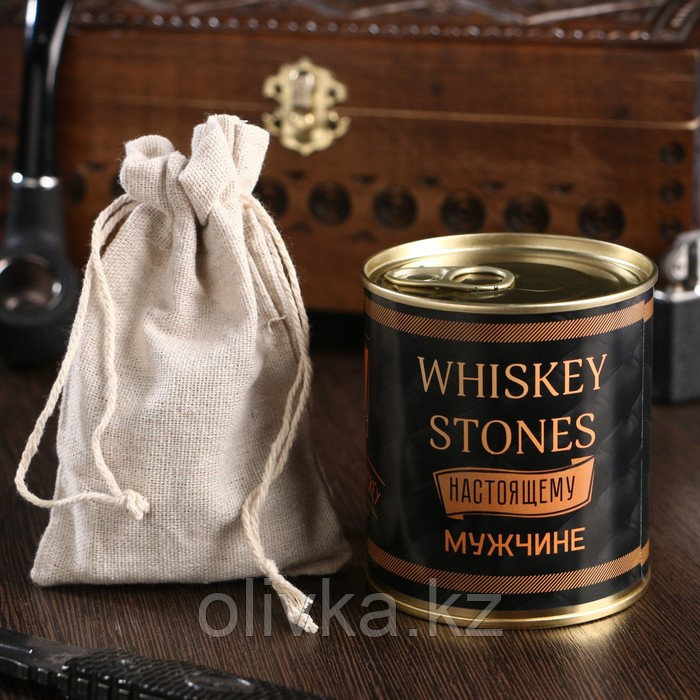 Набор камней для виски "Whiskey stones. Vintage", в консервной банке, 9 шт. - фото 2 - id-p113256722