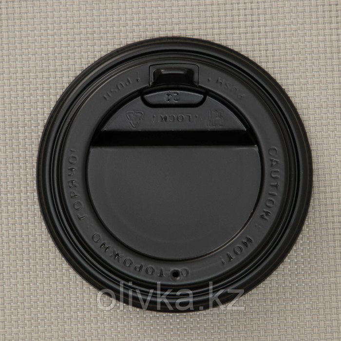 Крышка на стакан, с носиком, d=8 см, цвет чёрный - фото 4 - id-p113260866