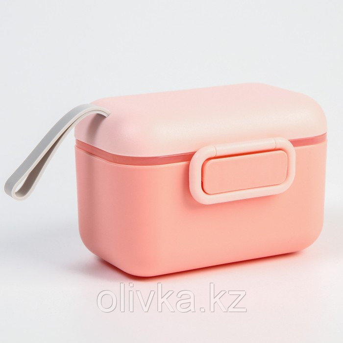 Контейнер для хранения детского питания, 400 мл., 12х8,5х7см, цвет розовый - фото 2 - id-p113263417