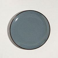 Тарелка «Pearl», d=25 см, синяя, фарфор
