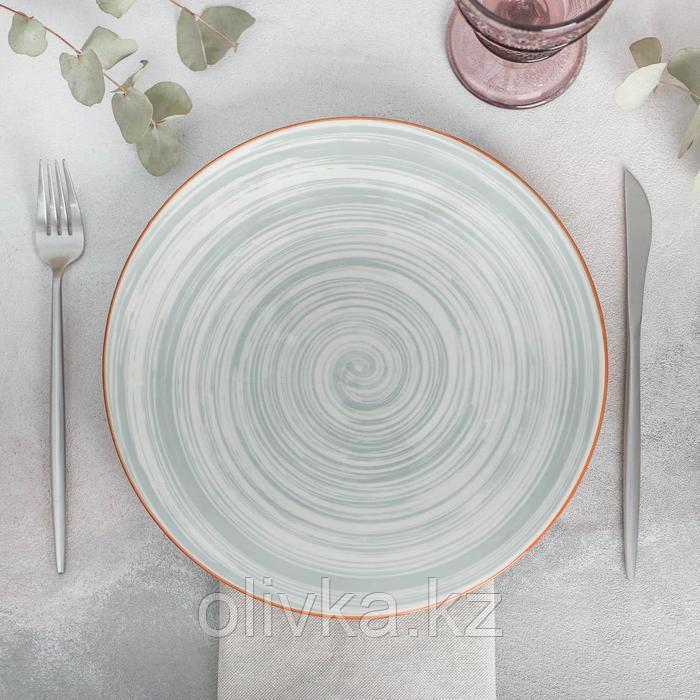 Тарелка керамическая обеденная «Искушение», d=26,5 см, цвет серый - фото 2 - id-p113257520