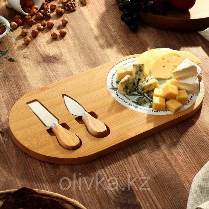 Набор для подачи сыра «Приятного аппетита», 18 х 36 см - фото 5 - id-p113267588