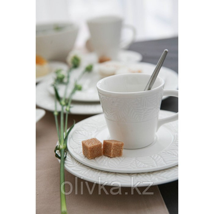 Чашка фарфоровая кофейная Magistro Сrotone, 100 мл, цвет белый - фото 10 - id-p113267590