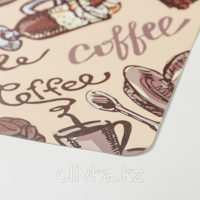 Салфетка сервировочная на стол Coffee, 43×28 см, цвет бежевый - фото 3 - id-p113264270