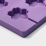 Форма силиконовая для леденцов Доляна «Вкусная сладость», 26,5×11,5 см, 12 ячеек (d=4 см), с палочками, цвет, фото 4