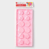 Форма силиконовая для леденцов Доляна «Вкусная сладость», 26,5×11,5 см, 12 ячеек (d=4 см), с палочками, цвет, фото 7