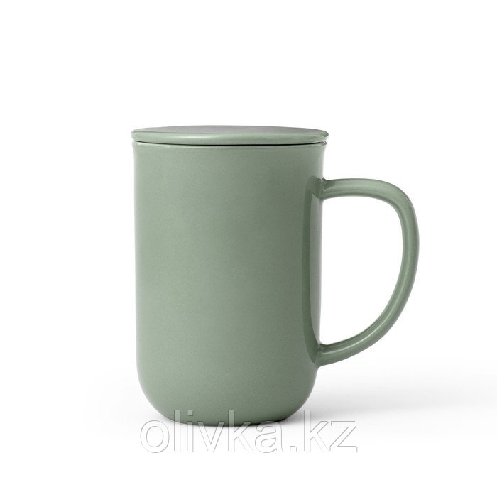 Чайная кружка VIVA Scandinavia Minima, с ситечком, 500 мл, цвет зелёный - фото 1 - id-p113253167