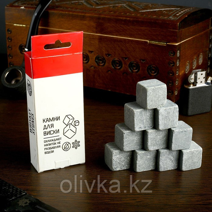Камни для виски "Ковбой", натуральный стеатит, 10 шт - фото 2 - id-p113255826