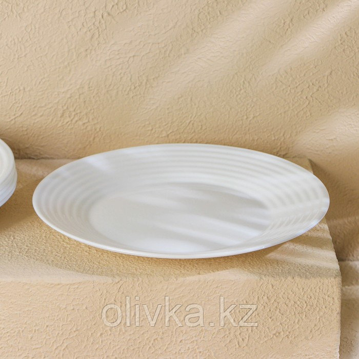 Набор обеденных тарелок Luminarc HARENA ASEAN, d=23 см, стеклокерамика, 6 шт, цвет белый - фото 2 - id-p113274236
