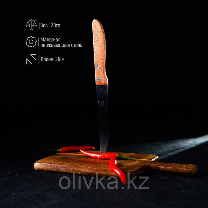 Нож кухонный Доляна «Эльбрус», лезвие 11,5 см - фото 2 - id-p113251384