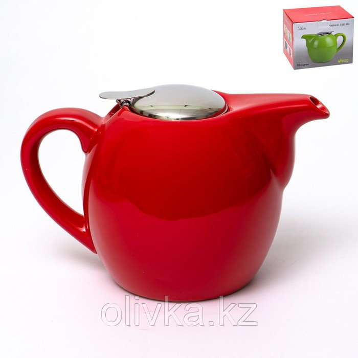 Чайник с фильтром Elrington «Феличита», 1.3 л, цвет красный - фото 1 - id-p113271350
