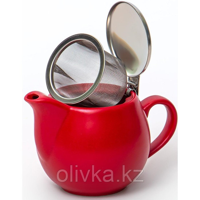 Чайник с фильтром Elrington «Феличита», 350 мл, цвет красный - фото 2 - id-p113271355
