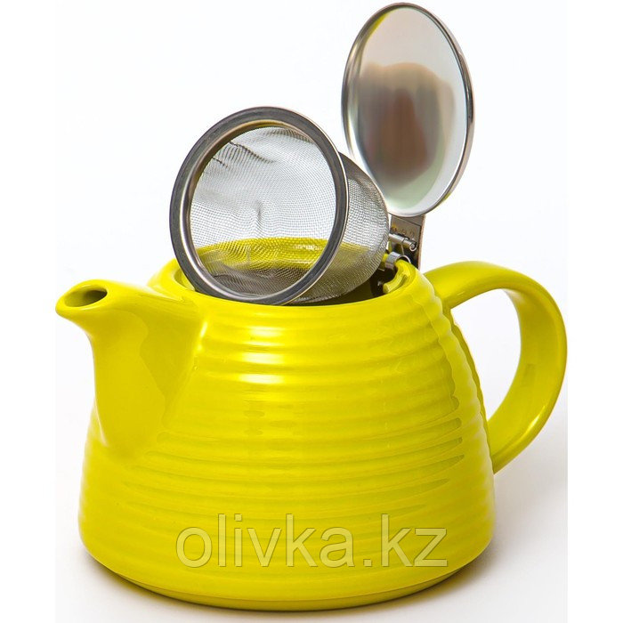 Чайник с фильтром Elrington «Феличита», 700 мл, цвет жёлтый - фото 2 - id-p113271357