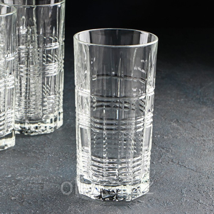 Набор высоких стеклянных стаканов Dallas, 380 мл, 6 шт - фото 2 - id-p113267621