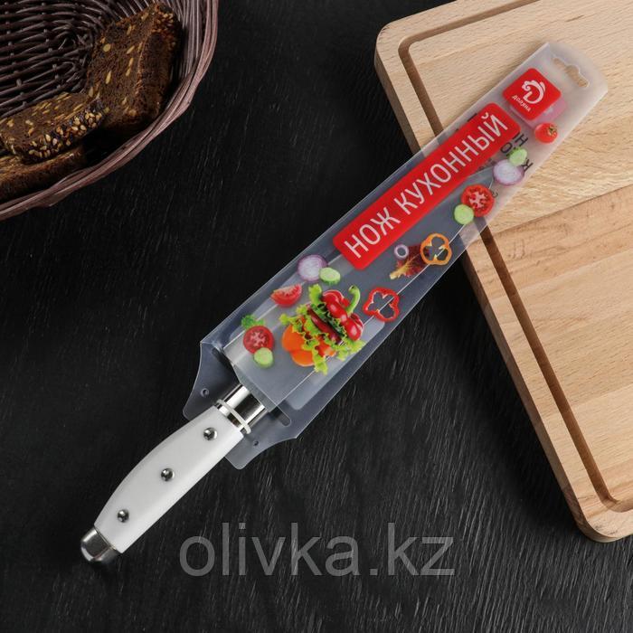 Нож кухонный Доляна «Инканто», лезвие 18 см, цвет белый - фото 2 - id-p113253984