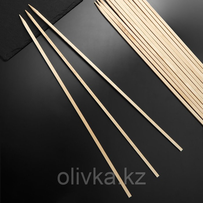 Шампур деревянный Magistro, 40×0,6 см, по 15 шт, берёза - фото 1 - id-p113266840