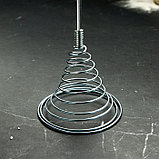 Венчик кондитерский для взбивания с деревянной ручкой "Спираль", 27,5 см, фото 2