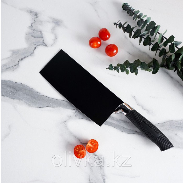 Топорик кухонный «Супер-блэк», лезвие 17,5×7 см, цвет чёрный - фото 3 - id-p113258388