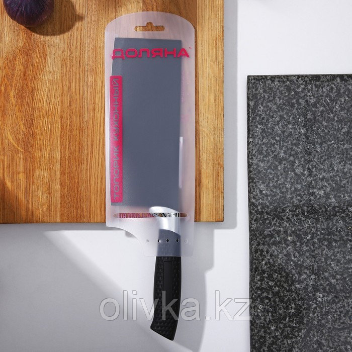 Топорик кухонный «Супер-блэк», лезвие 17,5×7 см, цвет чёрный - фото 6 - id-p113258388