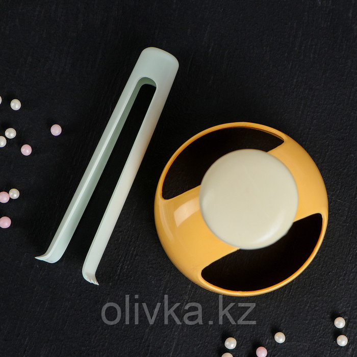 Набор для изготовления пончиков с щипцами Доляна «Ваниль», 11×2 см - фото 3 - id-p113244031