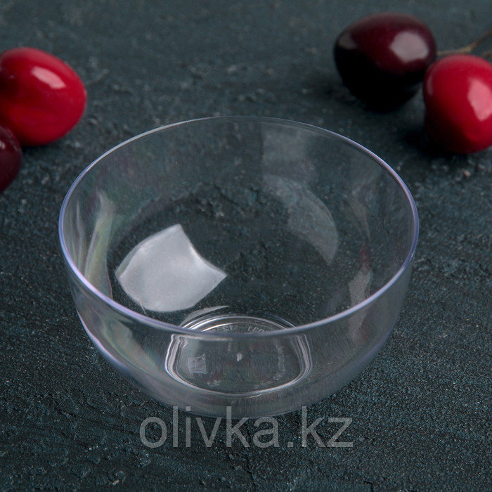 Чашка одноразовая «Малая миска», 150 мл, d=8 см, цвет прозрачный - фото 1 - id-p113254917