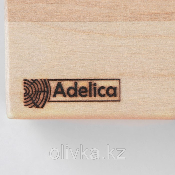 Доска разделочная Adelica «Профи», 70×30×4 см, с металлическими стяжками и боковыми ручками, берёза - фото 7 - id-p113259168