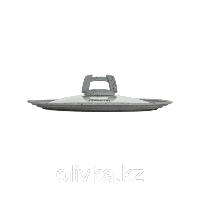 Крышка Olivetti GLU124, жаропрочная, термостойкое стекло, серый мрамор - фото 3 - id-p113280020