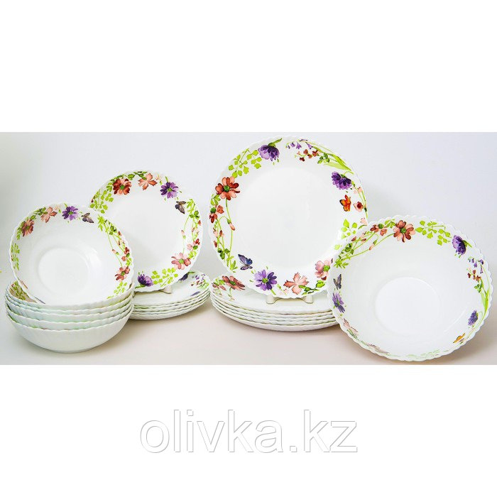Набор посуды Olaff «Акварель», 19 предметов - фото 1 - id-p113271384